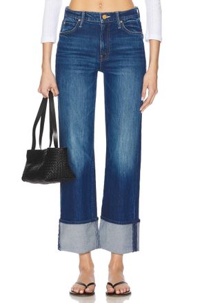 Mother Duster Flood Cuff Jeans In Bunny Hop