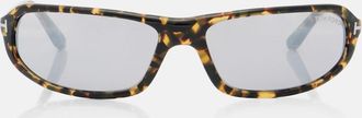 Tom Ford Addison Thin flat-top sunglasses
