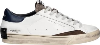 Crime London Distressed 2.0 - Heren - Sneakers - Wit - 44 EU - Schoenen