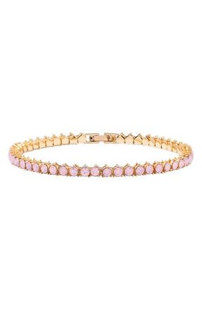 Brook & York Isabella Blush Tennis Bracelet in Gold/Pink at Nordstrom