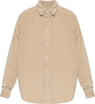 American Vintage Dames, Blouses & Shirts, Beige, Maat: XS Katoen