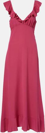 Chlo&eacute; Chlo&eacute; Abito midi in seta con volant