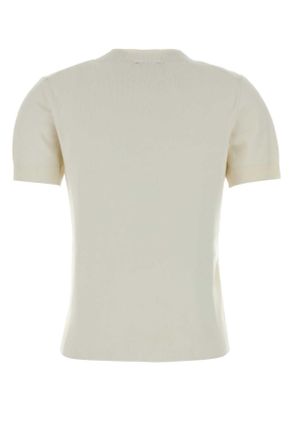 Calvin Klein Womens White Knit Sunny T-Shirt Yas Exterior: Viscose Polyester T-shirts And Polos