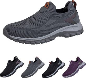 Generic Mens Trainers, Slip-On Trainers, Lightweight Walking Shoes, Comfortable Fitness Shoes, Breathable Sports Shoes, Sporty Leisure Shoes, Non-Slip Slip-On