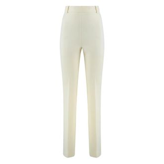 Pinko Slim-fit Trousers, female, Beige, XS, Skinny High-Waisted Trousers