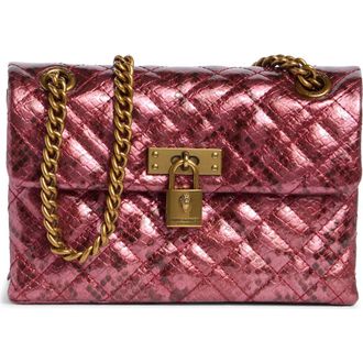 Kurt Geiger Mini Brixton Lock Bag in Pink/Dark Red at Nordstrom Rack