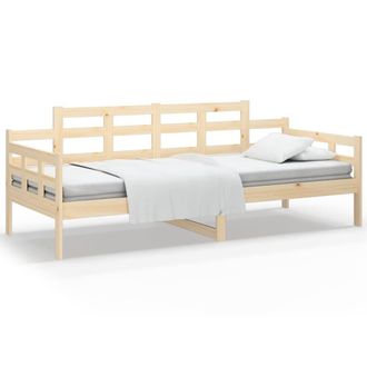 Berkfield Home Day Bed Solid Wood Pine 90x200 cm in Natural