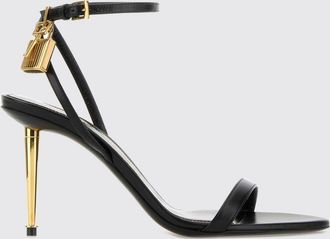 Tom Ford Sandali Padlock in pelle ovina con tacco a spillo e cinturino