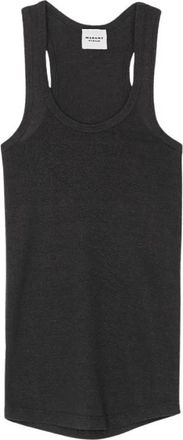 Isabel Marant Thea Tank - Dames - Tops zonder mouwen - Zwart - XS - Linnen - Tops