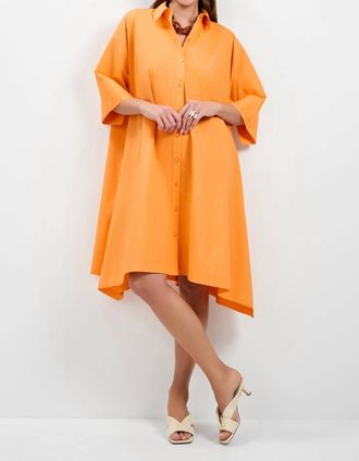 Trina Turk Seveso Shirt Dress In Aulenti Orange