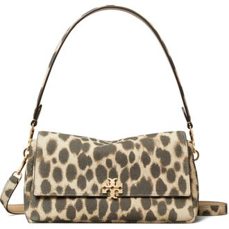 Tory Burch Small Charlie Shoulder Bag in Leopard Spots at Nordstrom