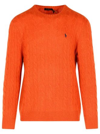 Polo Ralph Lauren Orange Wool And Cashmere Sweater