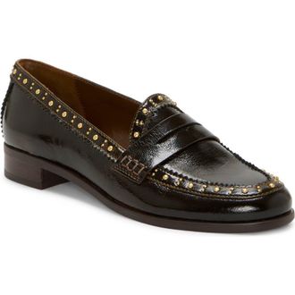 Vince Camuto Camdyn Studded Penny Loafer in Sigaro at Nordstrom Rack, Size 5