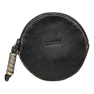 Loewe Vintage, unisex, Zwart, ONE Size, Leer, Pre-owned Leren Portemonnee