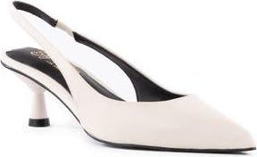 Seychelles Brooklyn Kitten Heel Slingback Pump in White at Nordstrom Rack, Size 7.5