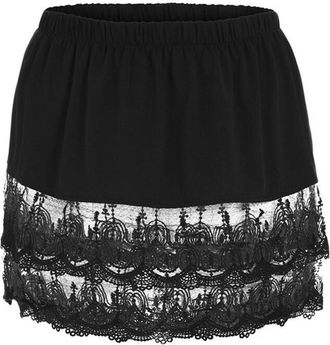 Generic Shirt Hem Extender - Bottom Sweep Lace Skirt, Lace Shirt Extender For Leggings | Comfortable Plus Size Lace Shirt Extensions With Six Sizes