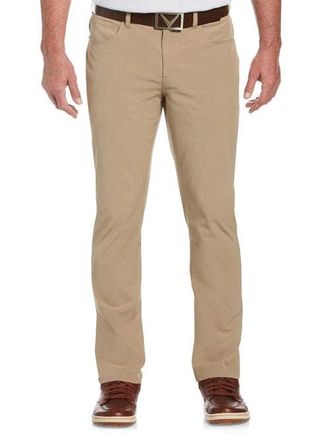 Callaway Big & Tall 5-Pocket Flat-Front Everplay Pants in Khaki Heather at Nordstrom, Size 46 X 30