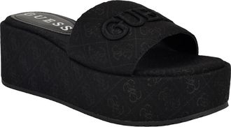 Guess Bintai Platform Wedge Slide Sandal in Black at Nordstrom Rack, Size 5.5