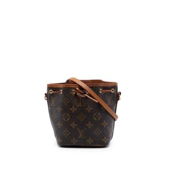Louis Vuitton Pre-owned Noe Bucket Bag - Dames - Pre-owned - Bruin - Maat: ONE Size Zijde