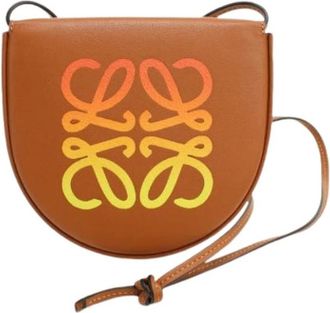 Loewe Pre-owned Shoulder Bag - Dames - Vintage Schoudertas - Bruin - ONE Size - Leer - Vintage