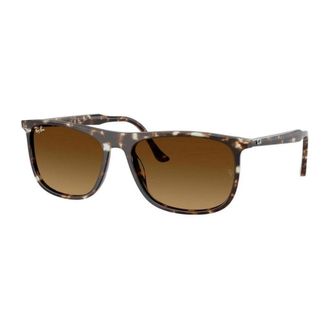 Ray-Ban Stijlvolle Unisex Zonnebril Model - Heren - Zonnebrillen - Geel - 58 MM - Accessoires