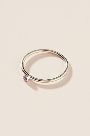 Maya Brenner Designs 14K White Gold Birthstone Ring