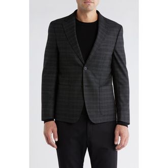 Calvin Klein Two-Button Sport Coat in Charcoal at Nordstrom Rack, Size 44 Regular