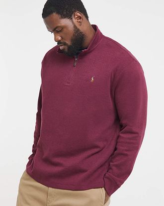 Polo Ralph Lauren Half Zip Sweat - Wine