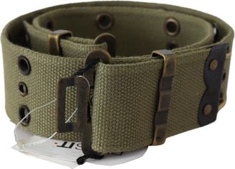Ermanno Scervino 100% Cotton Rustic gold Buckle Womens Belt