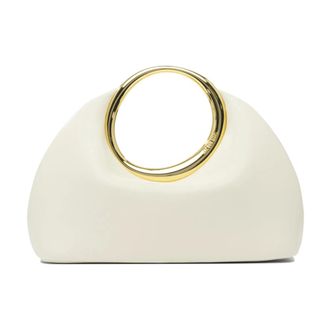 Jacquemus Handbags, female, White, ONE SIZE, White Clutch Bag Stylish Accessory