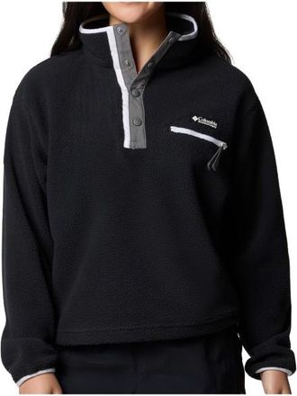 Columbia Helvetia II Cropped Half Snap Fleece Fleecepullover f&uuml;r Damen | schwarz