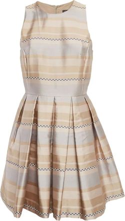 A|X Armani Exchange Abito plissettato a righe - Beige