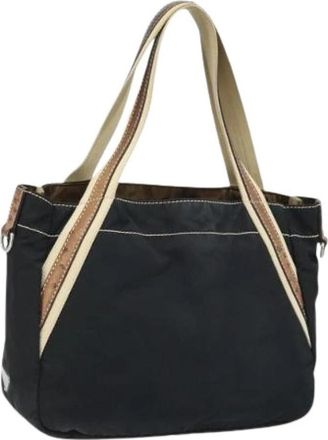 Prada Pre-owned Vintage Nylon Tote Bag - Dames - Vintage Shopper - Zwart - ONE Size - Nylon - Vintage