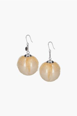 Undercover Resin Pearl Earrings with Tulle Detail size Unica