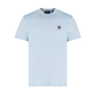 Belstaff Patch Logo T Shirt - male - Belstaff - T-Shirts - Blue - 2XL - Tops