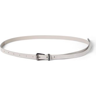 Brunello Cucinelli Suede belt in Buff at Nordstrom, Size Xx-Small