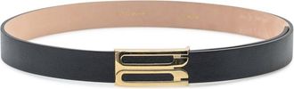 Victoria Beckham Black Iconic Buckle Belt