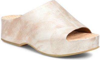 Kork-ease Yazmin Platform Slide Sandal in Light Gold Metallic at Nordstrom, Size 10