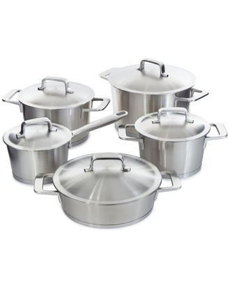 Berghoff Berghoff Meta 10Pc Recycled 18/10 Stainless Steel Cookware Set