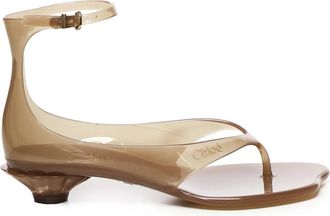 Chlo&eacute; Jelly Sandalen - Dames - Sandalen met hakken - Bruin - 41 EU - Schoenen