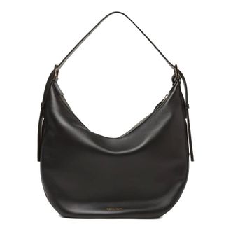 Fabiana Filippi Shoulder Bags, female, Black, Size: ONE SIZE Real Leather Bag