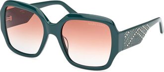 Guess GM00014 98F Womens Sunglasses Green Size 56