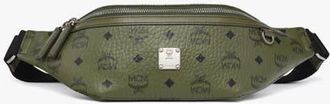 MCM Fursten Belt Bag in Visetos in Khaki Moss at Nordstrom