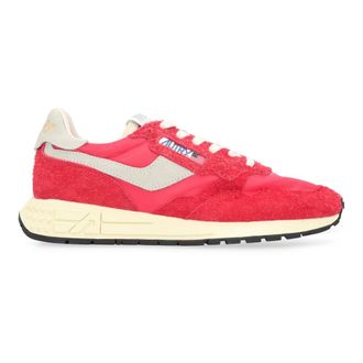 Autry Vintage lage sneakers met leren inzetstuk - Heren - Sneakers - Rood - 47 EU - Leer - Schoenen