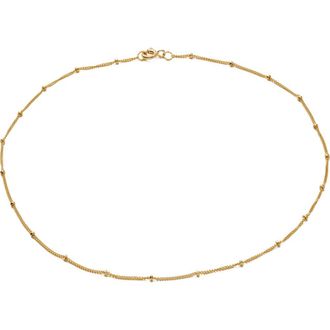 Made by Mary Satellite Chain Necklace in Gold Filled at Nordstrom, Size 14