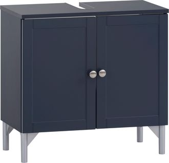 Schildmeyer Waschbeckenunterschrank »Jesper Breite 60,2 cm« Türen in Landhausoptik, Griff und Beschläge aus Metall