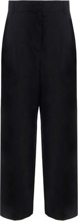 Ferragamo Black Silk Casual Womens Pants