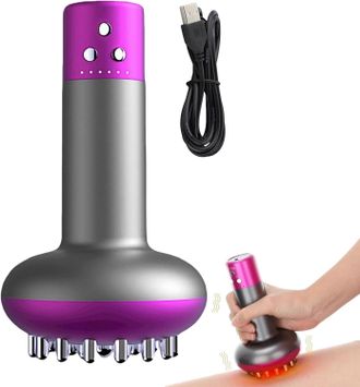 OEM Masajeador Corporal El&eacute;ctrico - Herramienta Anticelul&iacute;tica Con Calor, Cepillo De Masaje Ajustable Con 9 Configuraciones Para Reafirmar La Piel, Alivia