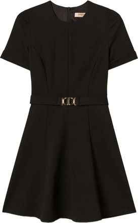 Twin-Set Abito con fibbia a T ovale - Nero