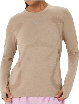 Asics Road Seamless L/S Top Laufshirt f&uuml;r Damen | beige